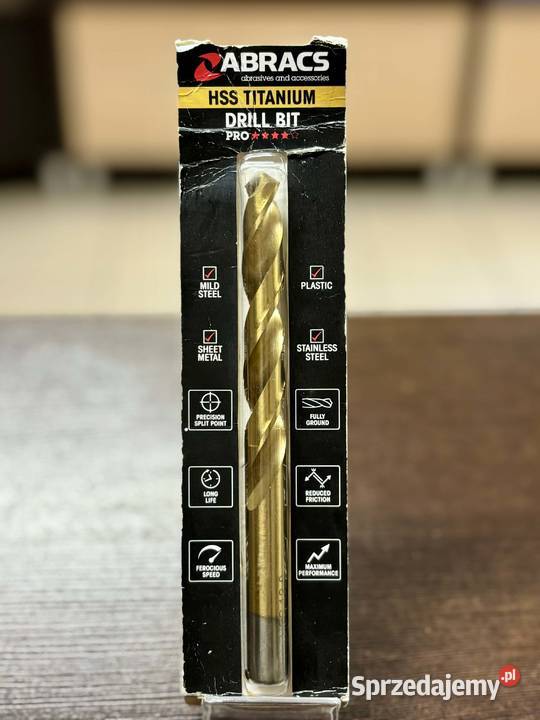 Wiertło tytanowe HSS ABRACS 120 mm Wiertła warmińsko-mazurskie Elbląg sprzedam