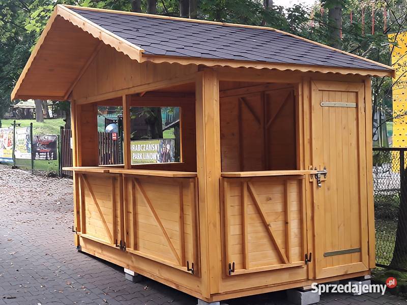 DOMEK HANDLOWY 5 DREWNIANY KIOSK SKLEPIK PRODUCENT Parzymiechy