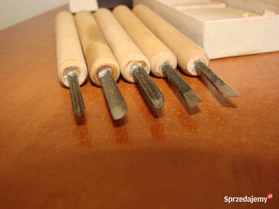 dłuta grawerskie PRL Rękodzieło pomorskie Pruszcz Gdański sprzedam