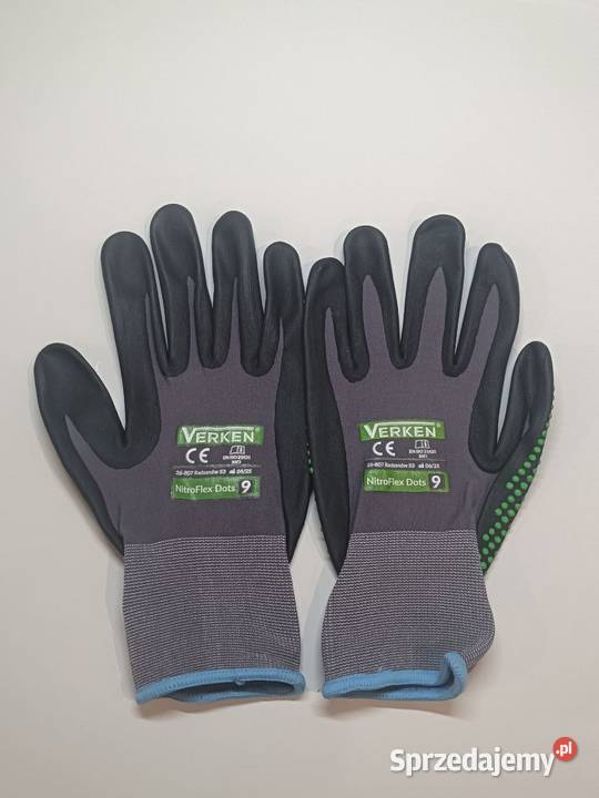Rękawice robocze nitrylowe nakrapiane Verken Pozostałe Radom