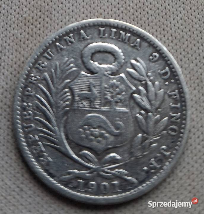 PERU 1901 rJF SREBRO 0900 15 SOL Legionowo