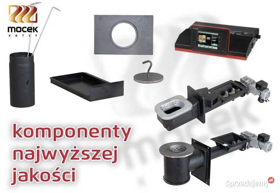 Kocioł ekogroszek pellet drewno Moceko PRO piec Kotły i Piece CO Toruń