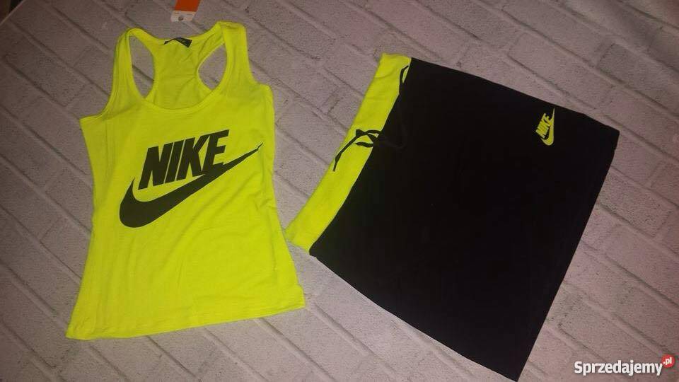 KOMPLET NIKE HURTOWNIA S M L RÓŻNE KOLORY pomarańczowy