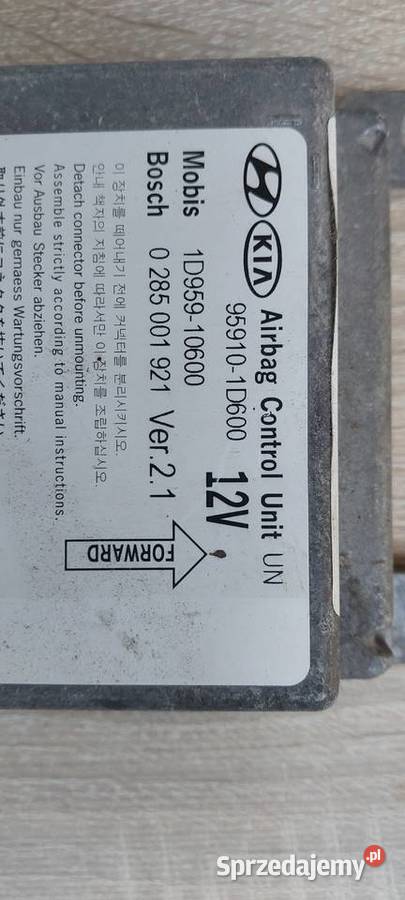 Moduł sensor Airbag KIA CARENS II 959101D600 osobowe zachodniopomorskie Szczecin