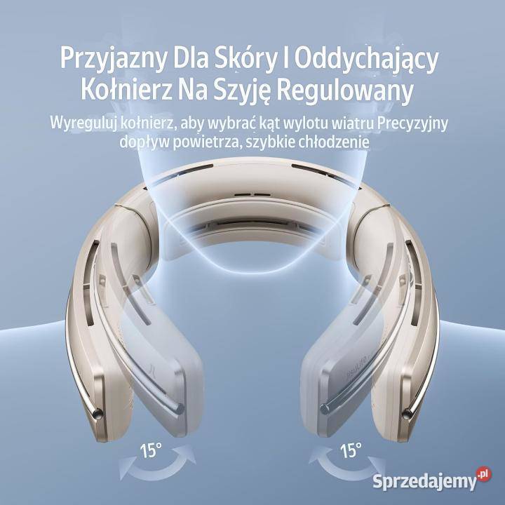 Przenośny wentylator na szyję JISULIFE Łódź