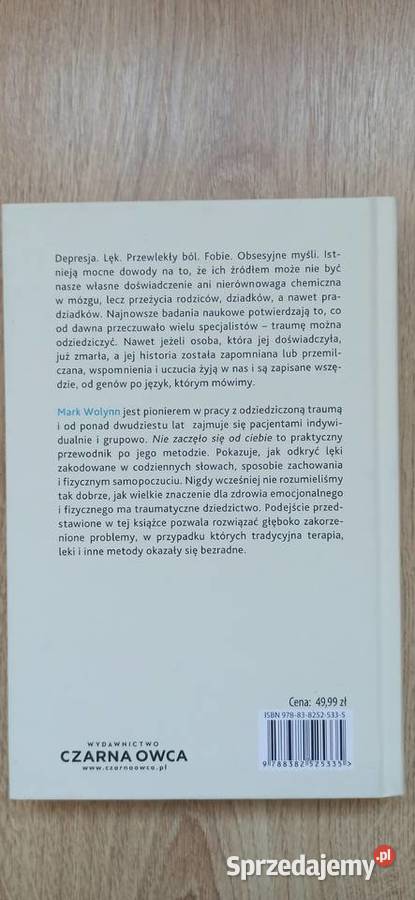 Nie zaczęło się Mark Wolynn Kraków