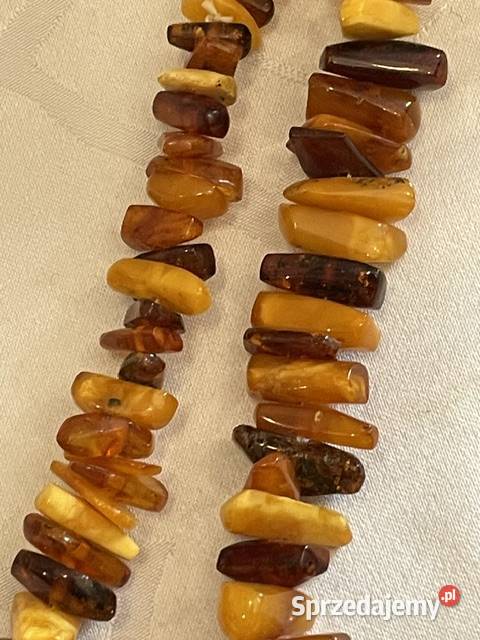 Wyjątkowy naszyjnik z bursztynu małopolskie sprzedam