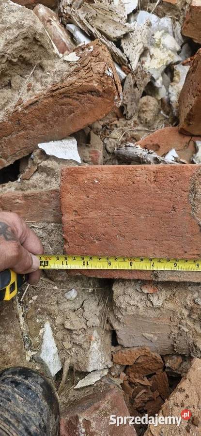 Cegła rozbiórkowa pruska twarda Wymiary na