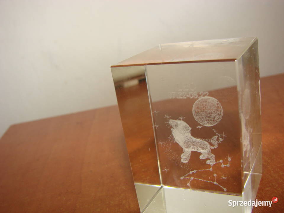 Lew znak zodiaku przycisk szklany Pruszcz Gdański sprzedam