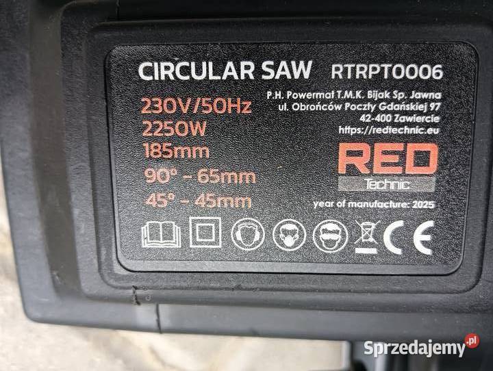 Piła do drewna 2200W 230V ręczna widia pilarka Wałbrzych