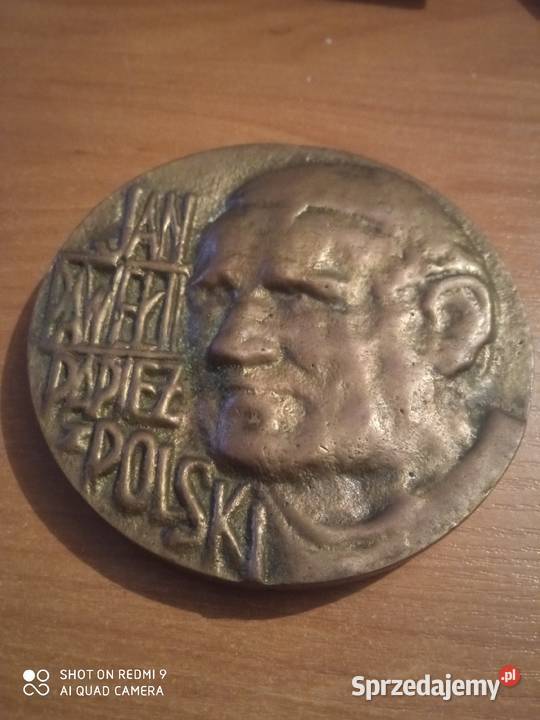 Jan Paweł 2 wszystko wizerunek mosiądz Szczecin