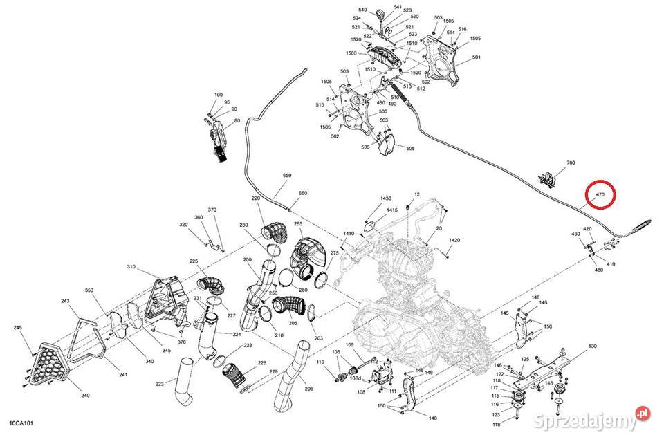 Linka zmiany biegów CanAm Commander Maverick BRP Nowy Sącz sprzedam