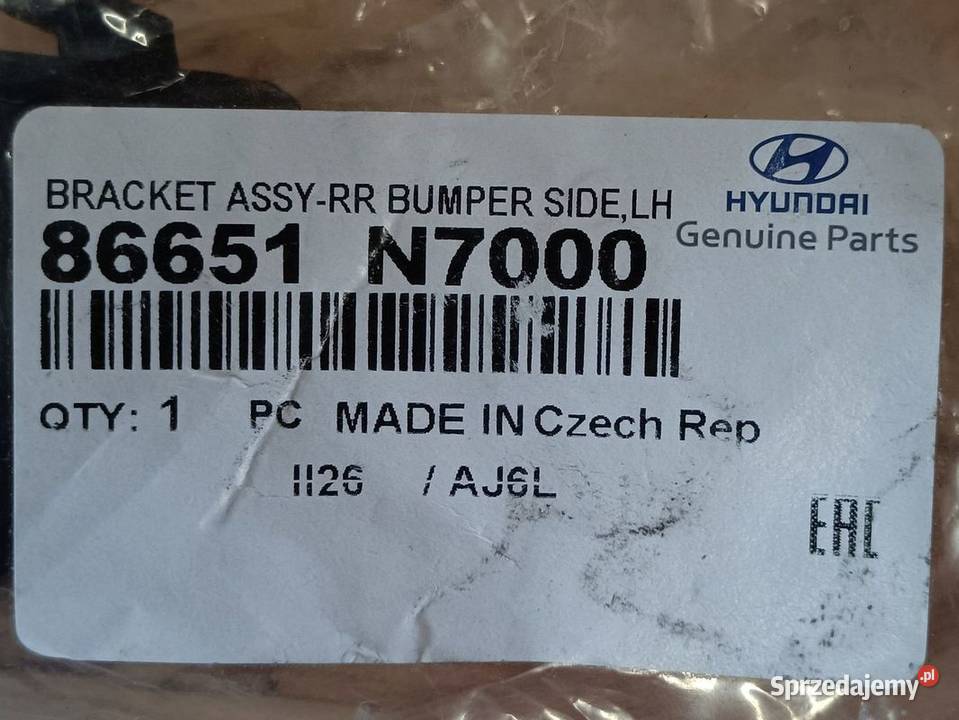 HYUNDAI TUCSON IV 20 ŚLIZG MOCOWANIE ZDERZAKA Pleszew