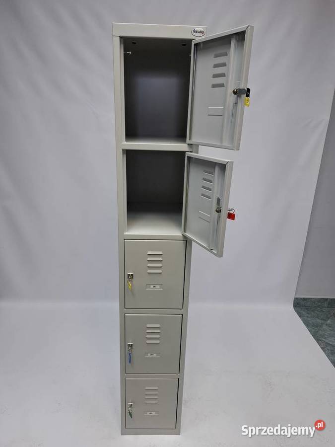 Szafa metalowa socjalna 5 skrytkowa Litpol duża Biuro Poznań