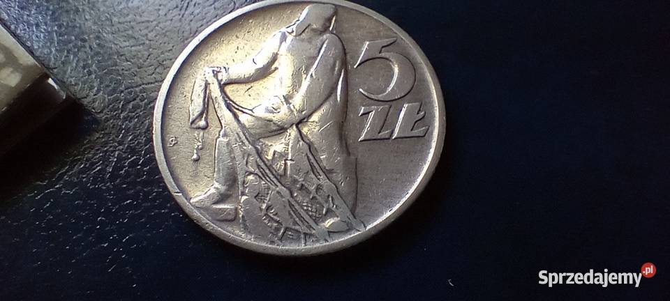 Stare monety 5 złotych 1959 Rybak PRL Polska Lesko sprzedam