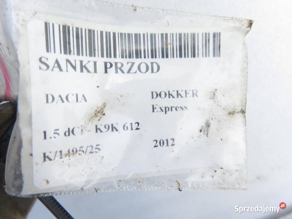 SANKI PRZÓD DACIA DOKKER Express 15 dCi K9K 612