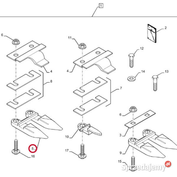 87442324 Podwójny palec nagłówka CNH analogowy sprzedam