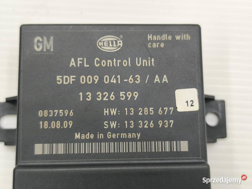 MODUŁ STEROWNIK ŚWIATEŁ OPEL INSIGNIA A 13326599