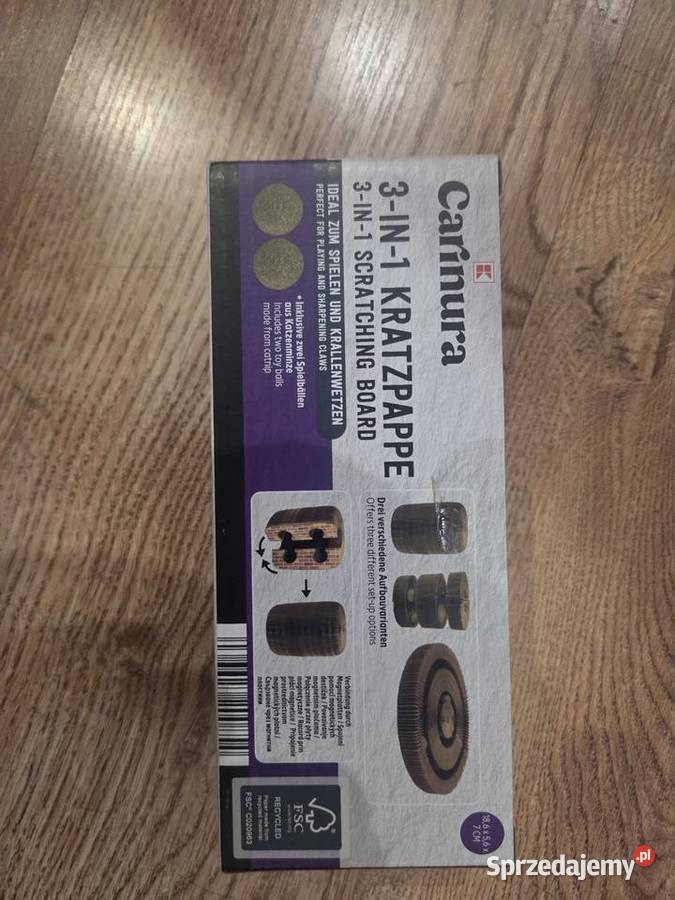 Drapak kota 3w1 Carinura kartonowy magnetyczny z Pabianice