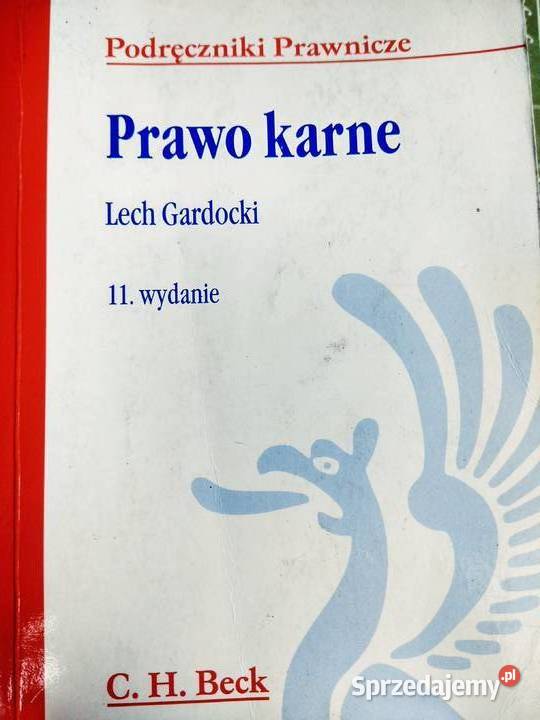 Prawo karne Gardocki księgarnie prawnicze miękka Warszawa sprzedam