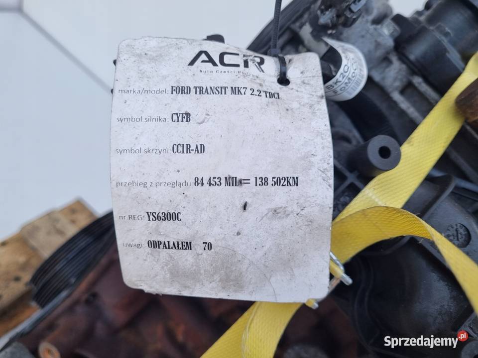 SILNIK KOMPL Ford Transit VII MK7 22 TDCI 125 Rudka