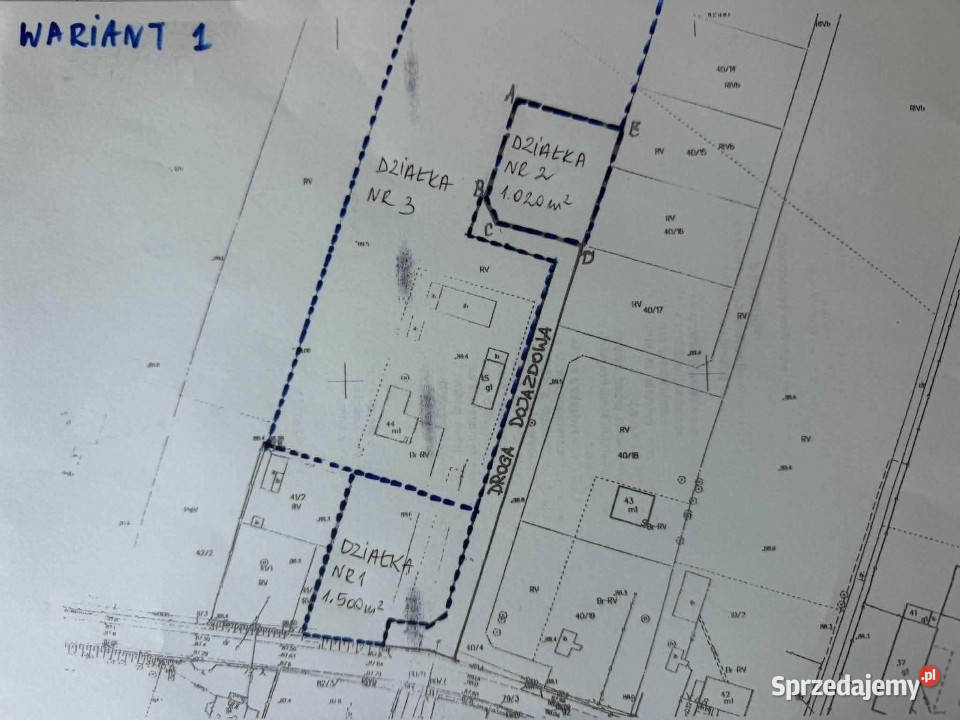 Działka rolnobudowlana wydane WZ cicha i 1500m2 Zawady