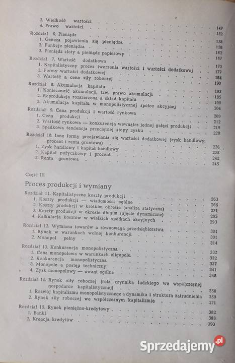 Ekonomia polityczna kapitalizmu Oświęcim