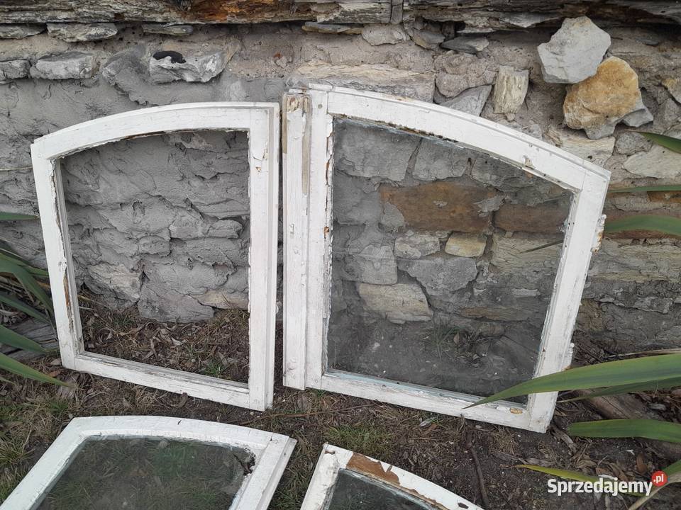 Stare drewniane ramki okienne okna okienka Dąbrowa Górnicza