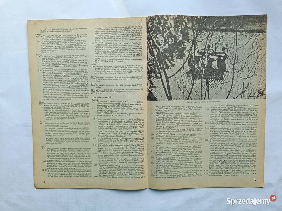 Grudzień 1970r przebieg wydarzeń na Wybrzeżu Rok wydania 1989 Gdynia