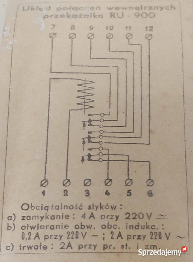 REFA RUs912 220V przekaźnik napięciowy stan Poznań