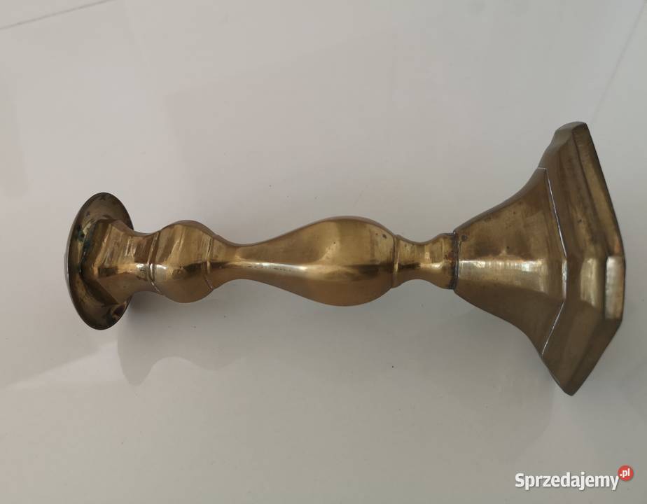 świecznik lichtarz Antyk miedziany kujawsko-pomorskie Toruń