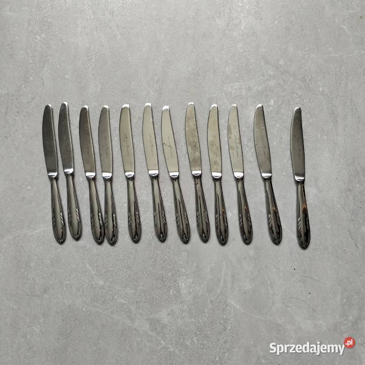 Gerlach noże stołowe obiadowe vintage PRL Miejsce Piastowe