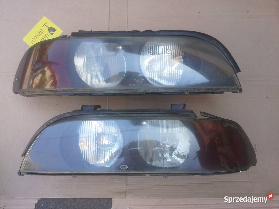 BMW 540i E39 lampa przód komplet 2 sztuki Oświetlenie zachodniopomorskie Dębno