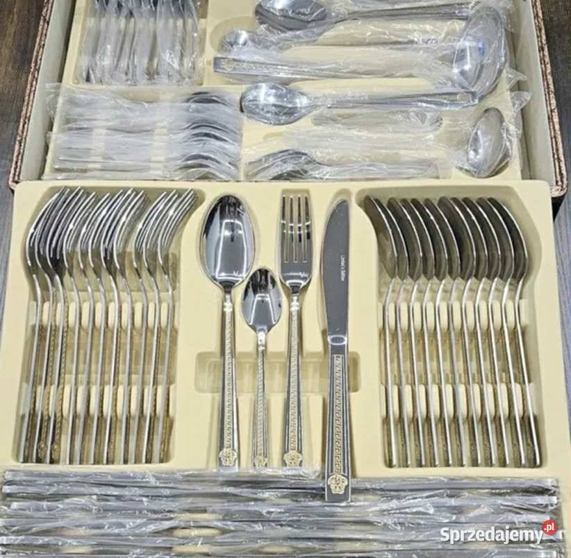 259 Walizka Versace sztućce 72 elementy na 12