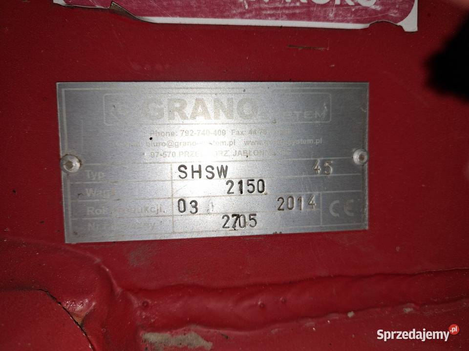 Brona talerzowa Grano System Shark 45 m nieuszkodzony sprzedam