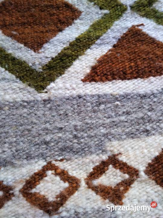 Kilim wełniany wielokolorowy pomorskie Gdańsk