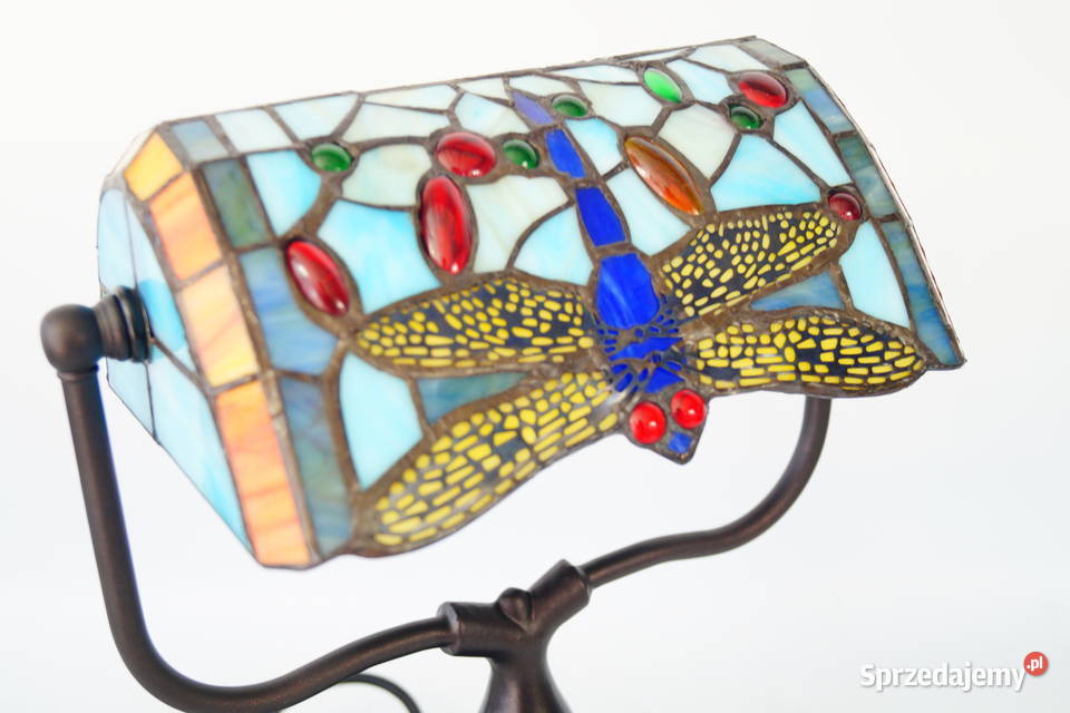 Lampka witrażowa styl Tiffany witraż na biurko