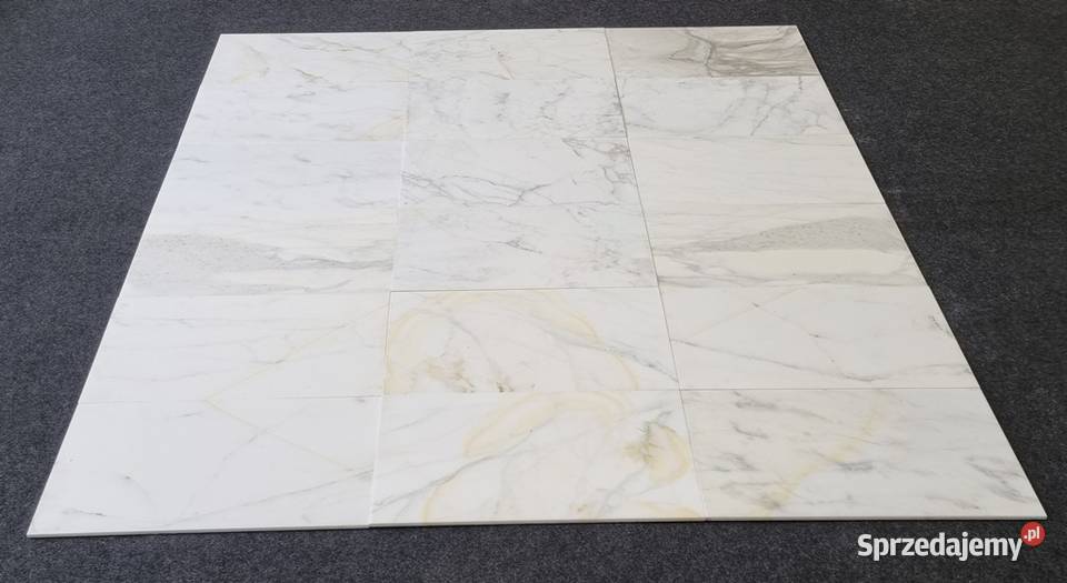 Płytki marmurowe Bianco Calacatta Gold matowe Płytki podłogowe Bielawa sprzedam
