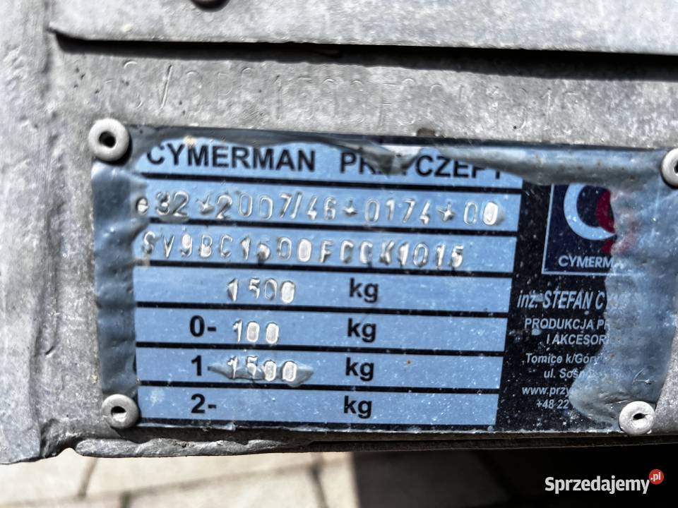 Przyczepka dmc 1500 Bielsko-Biała