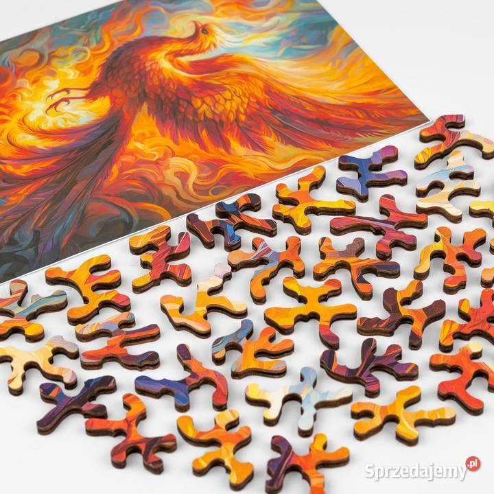 Puzzle drewniane dorosłych Ptak FENIKS mazowieckie Warszawa