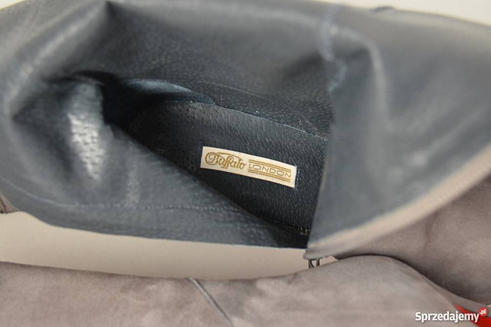 LUX SZPILKA i PLATFORMA szary zamsz skóra kozaki podlaskie Białystok sprzedam