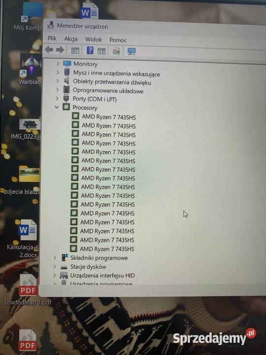 Laptop Lenovo LOQ AMD Ryzen 7 RTX4050 512SSD