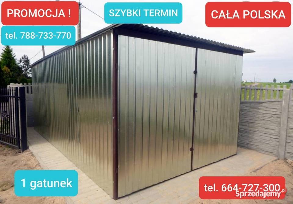 Garaż blaszany 3x5 Garaże MOCNE SZYBKI TERMIN Warszawa