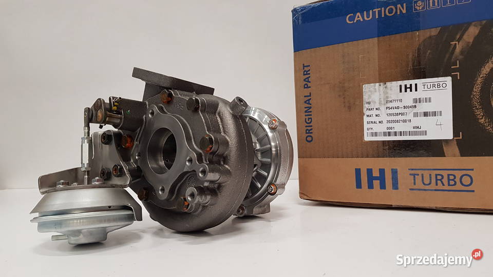 Turbosprężarka IHI VIHJ F54VAD S0049B F54VAD mazowieckie Siedlce