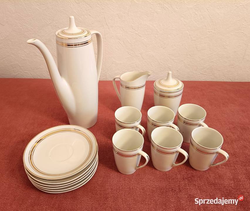 Porcelanowy serwis do kawy Goplana Ćmielów stan Wrocław