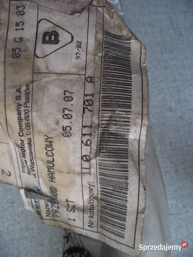 Seat Toledo I Przewód hamulcowy 1L0 611 701A Wrocław