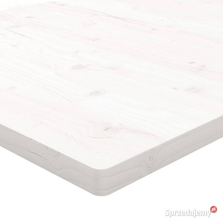 Blat stołu biały 80x80x25 lite drewno sosnowe Blaty Warszawa