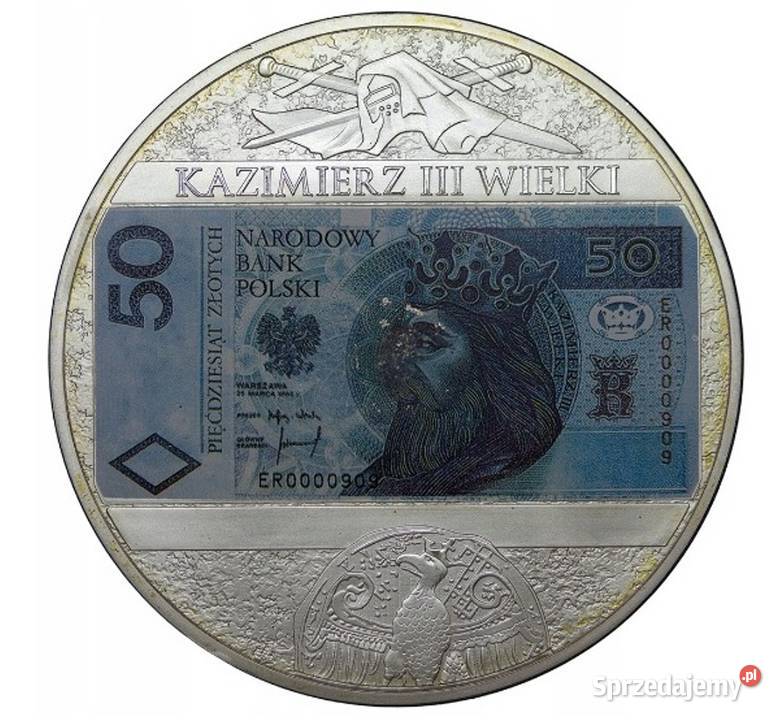 MEDAL MONETA Banknot Mieszko Chrobry Kazimierz Sosnowiec