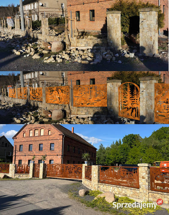 projektowanie DXF SVG Bramy przesuwne ogrodzenie Płoty osłonowe Poznań