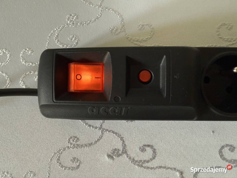 Listwa zasilająca ACAR F5 5 gniazd 15 m czarna z Czerwionka-Leszczyny